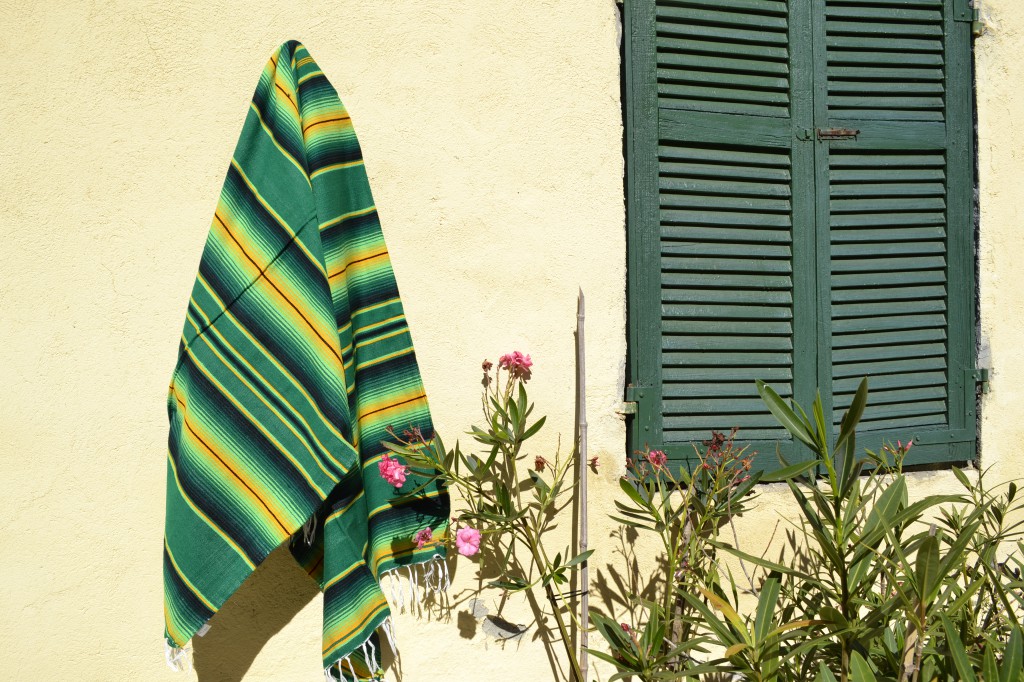 Mexicaanse deken serape groen