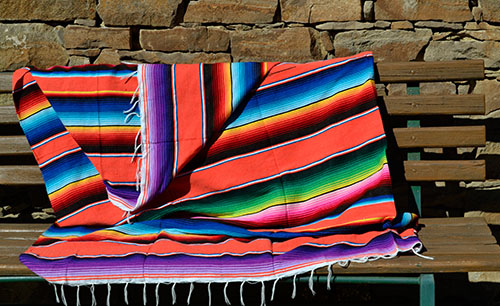 couverture mexicaine serape