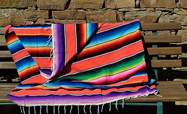Mexicaanse serape deken