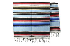 Mexican blanket<br/>Serape, 215 x 145 cm<br/>ABMZZ0lightblu