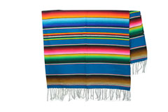 Couverture mexicaine -  Serape - XL - Blue - BBBZZ0acquablu