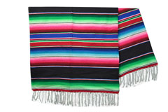 Coperta messicana<br/>Serape ,  215 x 155 cm<br/>BBBZZ0black6