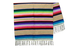 Mexicaanse deken - Serape - XL - Naturel - BBBZZ0natural5