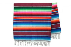 Couverture mexicaine -  Serape - XL - Brun - BBXZZ0brown1
