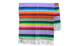 Coperta messicana -  Serape -  XL -  Viola - BBXZZ0violet1