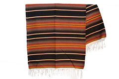 Mexican blanket - Serape - XL - Black - BBXZZ1blackgold