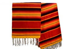 Coperta messicana -  Serape -  XL -  Rosso - BBXZZ1redyellow1