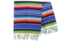Couverture mexicaine<br/>Serape , 200 x 120 cm<br/>BPXZZ0blu