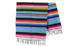 Mexican blanket<br/>Serape, 200 x 120 cm<br/>BPXZZ0turq