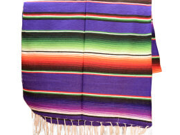 Mexicaanse deken - Serape - M - Paars - BYLZZ0purple