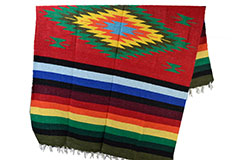 Mexican blanket<br/>indian, 200 x 125 cm<br/>EEXZZ0DGred