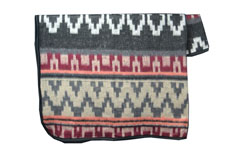 Mexican blanket<br/>Western, 180 x 180 cm<br/>ETFZZ0INredbrown