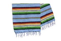 Couverture mexicaine<br/>Falsa , 200 x 130 cm<br/>MBXZZ0blu