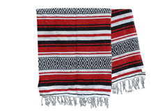 Mexican blanket<br/>Falsa, 200 x 125 cm<br/>MTXZZ0bwred