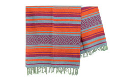 Mexican blanket<br/>Falsa, 200 x 125 cm<br/>MTXZZ0orangeblu