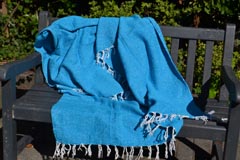 Mexican blanket - Solid - L - Blue - PZCZZ0turq