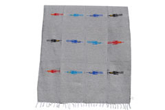 Coperta messicana<br/>Tinta unita ,  200 x 125 cm<br/>QEXZZ0grey