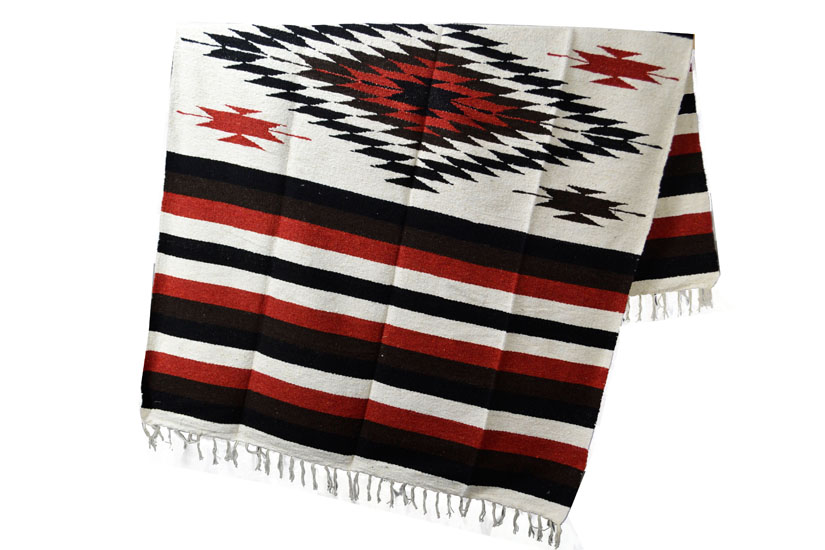 Mexican Indian Blanket L White Eexzz1dgwhiterust Icolori