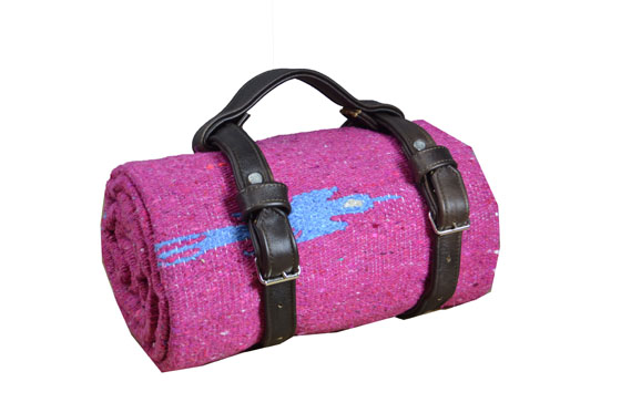 Deken + riem - Effen - L - Roze - 1QEZZ0pinkX