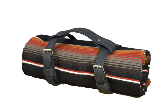 Couverture + sangle -  Serape - XL - Noir - 3BBZZ1blackgoldX