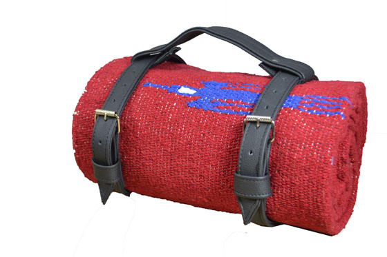 Blanket + belt - Solid - L - Red - 3QEZZ0redX