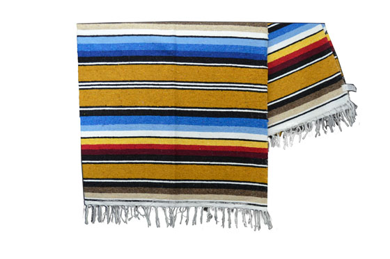 Coperta messicana -  Serape -  XL -  Rosa - ABMZZ0brownyellow