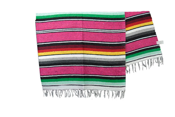 Mexican blanket - Serape - XL - Pink - ABMZZ0pink5