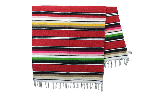Mexican blanket - Serape - XL - Pink - ABMZZ0red5