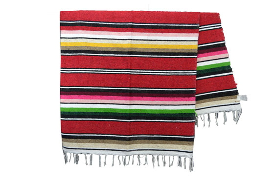 Coperta messicana -  Serape -  XL -  Rosa - ABMZZ0red5