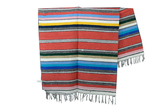 Mexicaanse deken - Serape - XL - Roze - ABMZZ0salmon