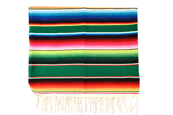 Mexikanische Decke -  Serape - XL - Gr&uuml;n  - BBBZZ0green