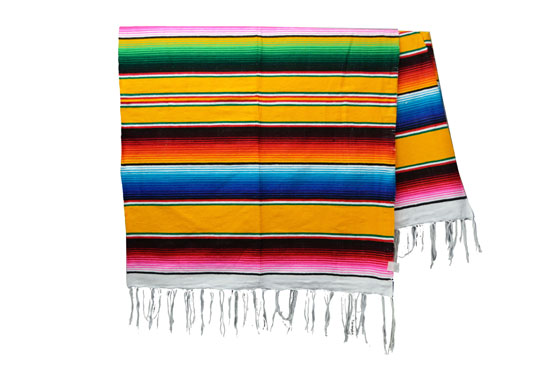 Coperta messicana -  Serape -  XL -  Giallo - BBBZZ0yellow2