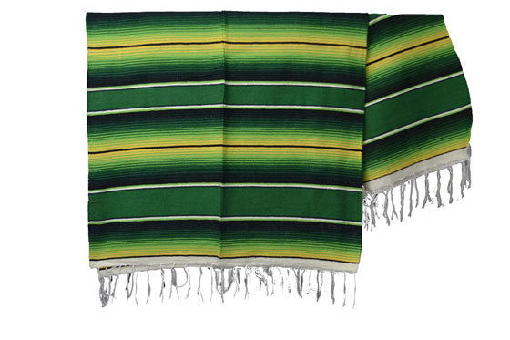 Couverture mexicaine -  Serape - XL - BBBZZ1greenyellow6