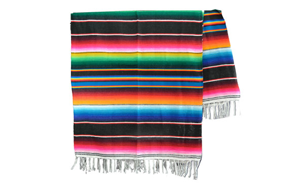 Mexican blanket - Serape - XL - Black - BBXZZ0black2