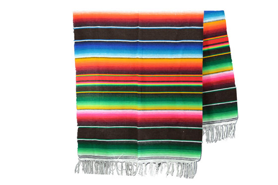 Couverture mexicaine -  Serape - XL - Brun - BBXZZ0darkbrown