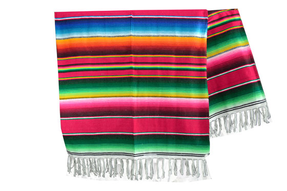 Coperta messicana -  Serape -  XL -  Rosso - BBXZZ0red3