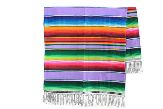 Mexicaanse deken - Serape - XL - Violet - BBXZZ0violet1