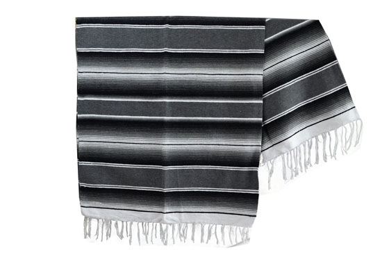 Mexican blanket - Serape - XL - Grey - BBXZZ1grey