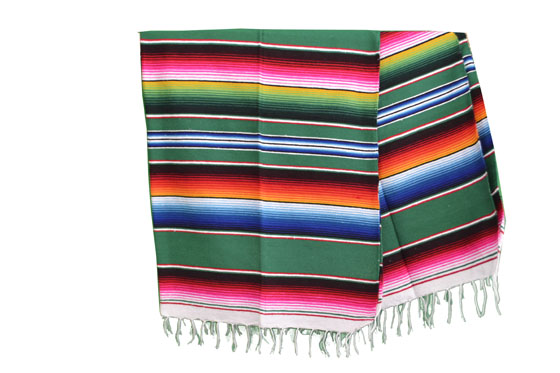 Mexikanische Decke -  Serape - L - Gr&uuml;n  - BPXZZ0green