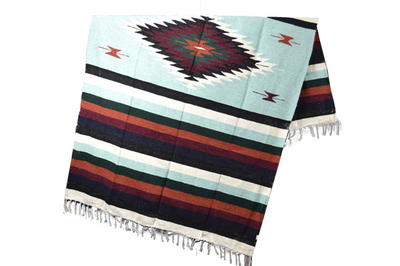 Mexican blanket - indian - L - Green - EEEZZ1DGmint