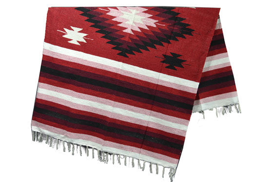 Mexican blanket - indian - L - Red - EEEZZ1DGred1
