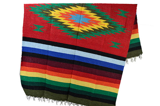 Mexicaanse deken - Indianen - L - Rood - EEXZZ0DGred