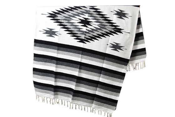 Mexicaanse deken - Indianen - L - Wit - EEXZZ1DGwhite