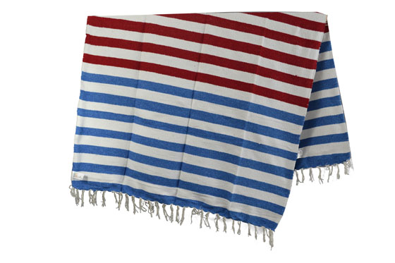 Mexican blanket - indian - L - Blue - EEXZZ2DGstripe