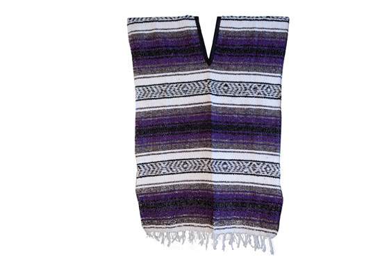 Mexican Poncho - Falsa - M - Purple - FILZZ0purple
