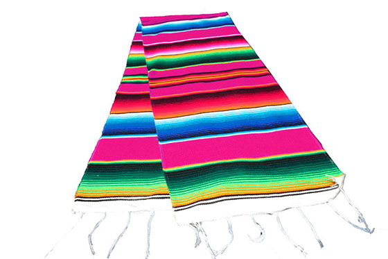 Chemin de table -  Serape - S - Rose - GVXZZ0pink2
