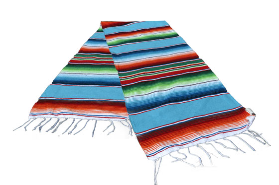 Tischl&auml;ufer -  Serape - S - Turkis  - GVXZZ0turq