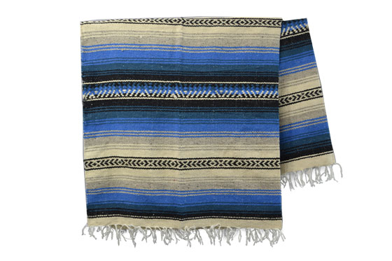 Mexicaanse deken - Falsa - XL - Blauw - LHGZZ0blu