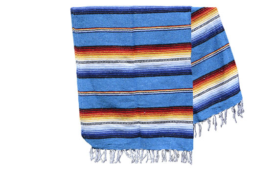 Mexicaanse deken - Falsa - XL - Turquoise - MBXZZ0turq