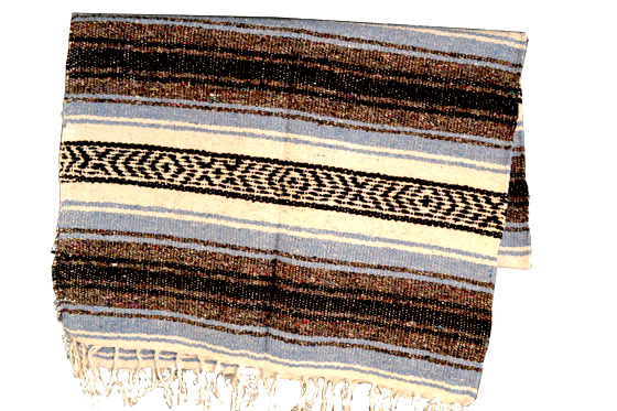 Mexikanische Decke -  Falsa - L - Blau  - MSAZZ0blu2